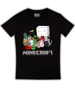 Minecraft лого на черной